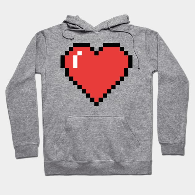 Pixel Heart Hoodie by RetroPixelWorld